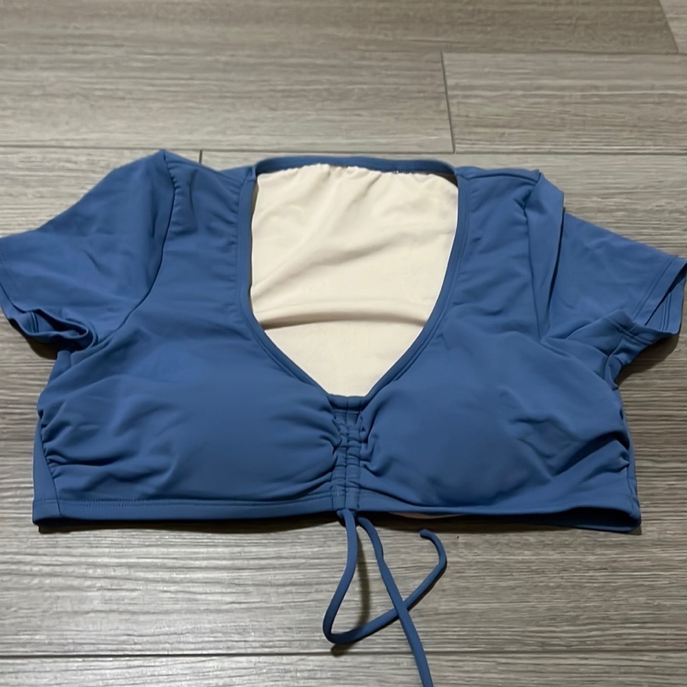 Kona Sol Blue Swim Top